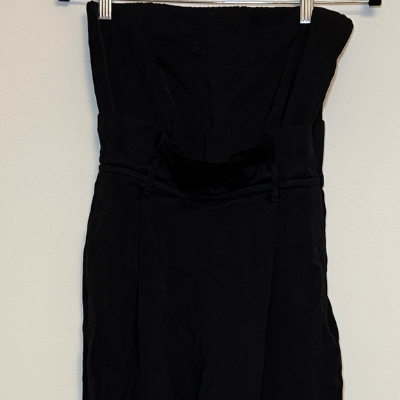 Massimo Dutti Black Strapless Tailored Jumpsuit - Size 4 NWT - Picture 5 of 7